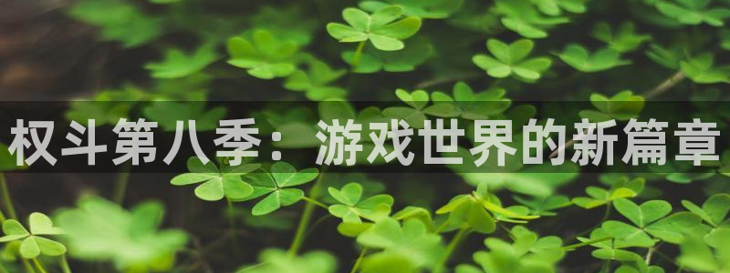杏悦娱乐注册地址在哪里：权斗第八季：游戏世界的新篇章