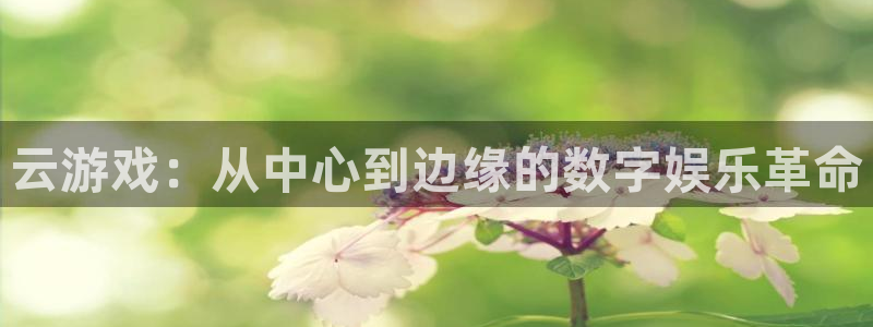 杏悦登录网址是什么：云游戏：从中心到边缘的数字娱乐革命