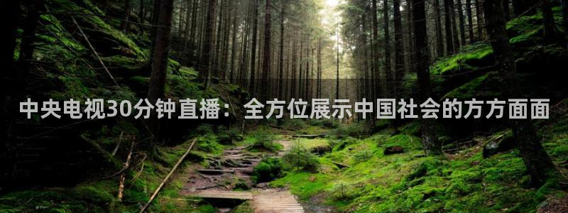 黑白直播在线观看篮球：中央电视30分钟直播：全方位展示中国社会的方方面面